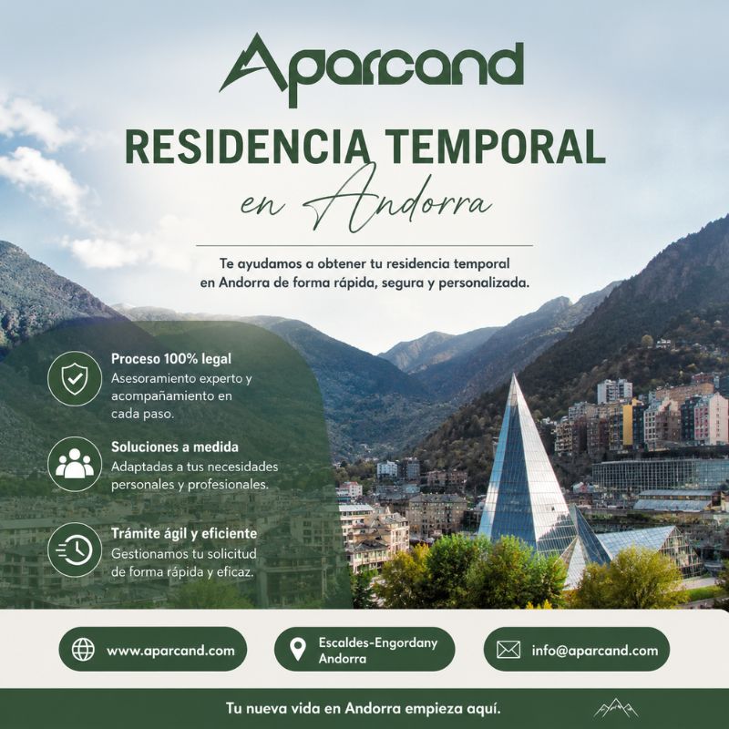 Gestiona tu Residencia temporal en Andorra con expertos | Aparcand
